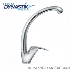 Jednoručna slavina - dve cevi, visoki izliv